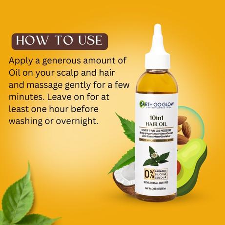 How to use 10 IN 1 HAIR OIL